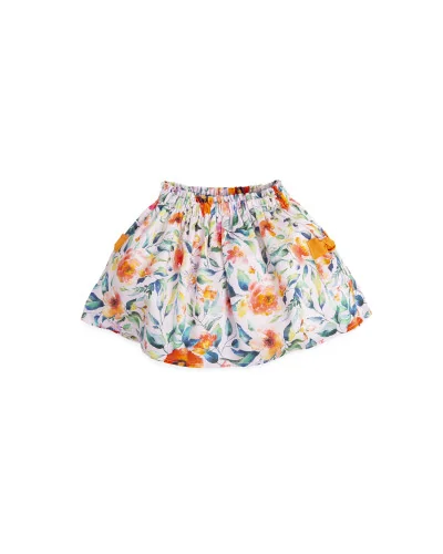 Jupe fille Deseo mandarine Tutto Piccolo