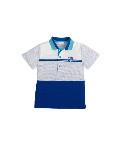 Polo jersey bleu électrique Emocion garçon Tutto Piccolo