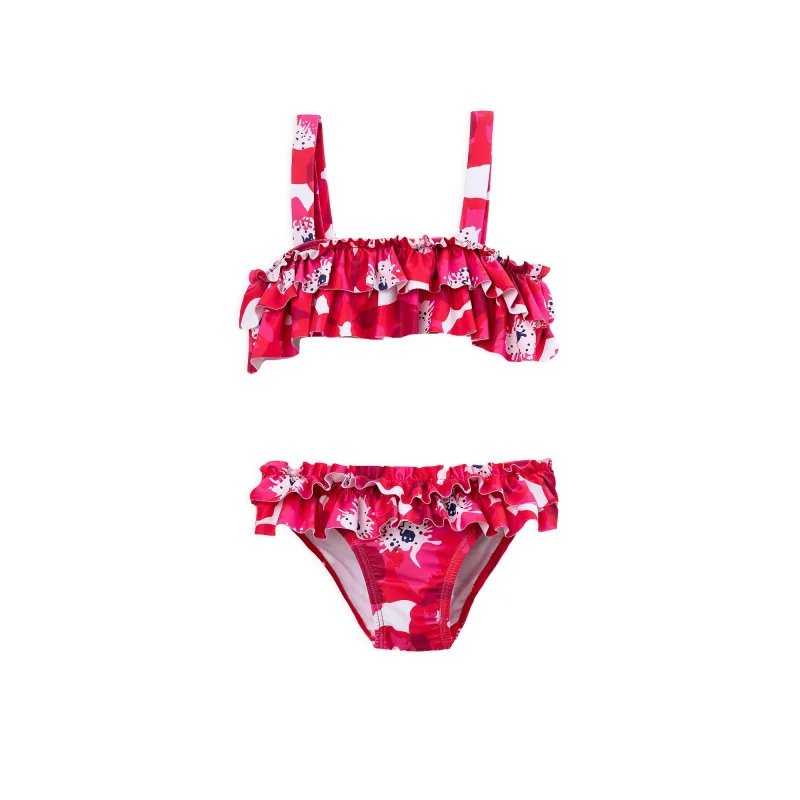 Bikini niña B.Simpatía rojo Tutto Piccolo
