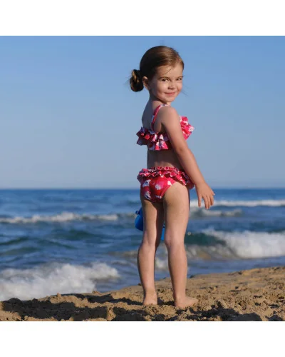 Bikini niña B.Simpatía rojo Tutto Piccolo