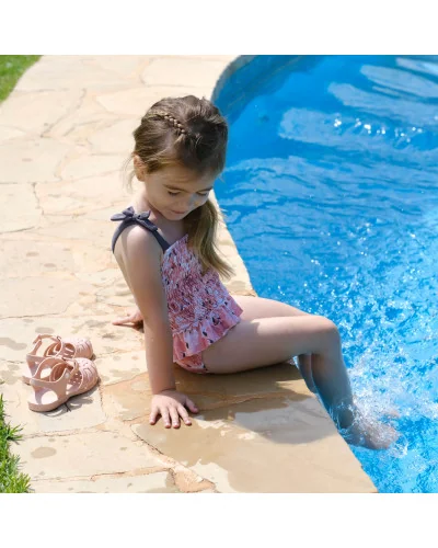 B.Ternura girls' swimsuit Petal Tutto Piccolo