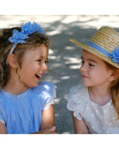 Encanto girls' floral straw hat Tutto Piccolo