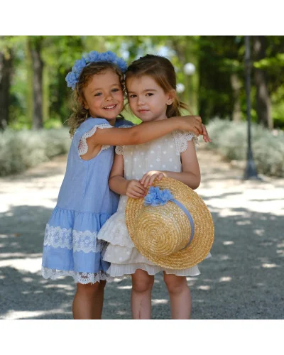 Sombrero de paja con flores Encanto niña Tutto Piccolo