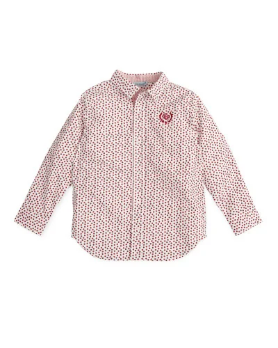 Esperanza boys' patterned poplin shirt red Tutto Piccolo