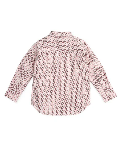 Camisa de popelín estampada roja Esperanza niño Tutto Piccolo