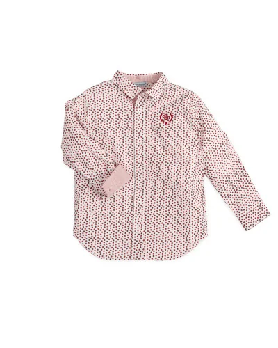 Esperanza boys' patterned poplin shirt red Tutto Piccolo