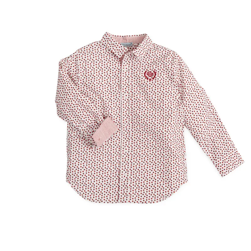 Chemise Garcon Esperanza Rouge Tutto Piccolo SS22