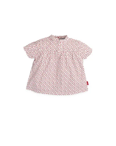 Esperanza baby short-sleeved poplin shirt red Tutto Piccolo