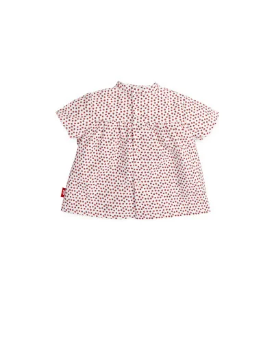 Esperanza baby short-sleeved poplin shirt red Tutto Piccolo