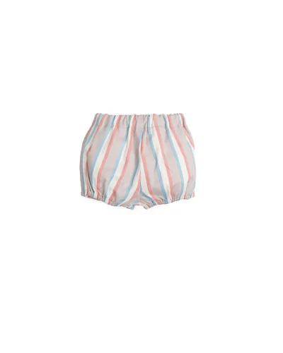 Pantalón corto bebé niño a rayas Afecto arena Tutto Piccolo