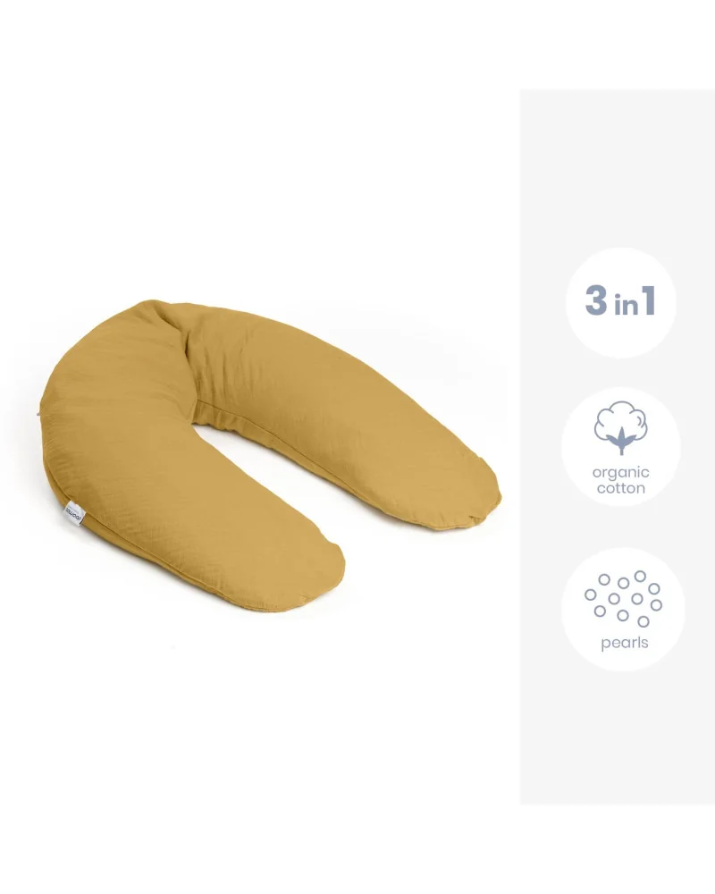 Coussin d'allaitement Comfy Big ocre DOOMOO