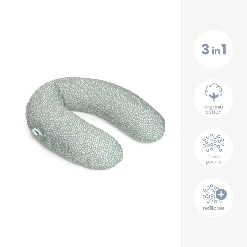 Coussin d Allaitement et Maternité BUDDY Cloudy Kaki Doomoo