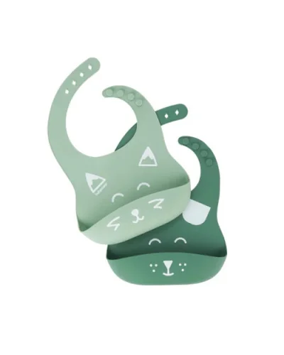 Bavoirs silicone Bib’Isy x2 Babymoov