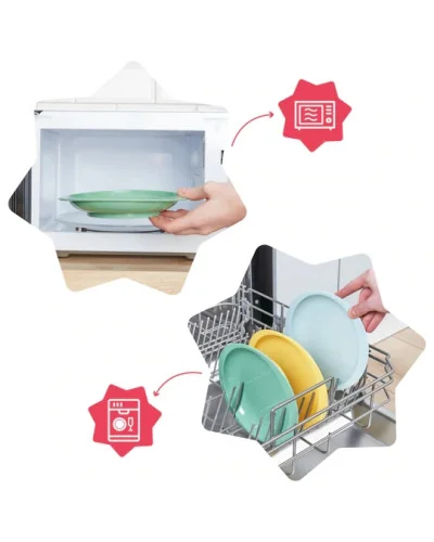 Assiettes antidérapantes, lot de 3, Badabulle