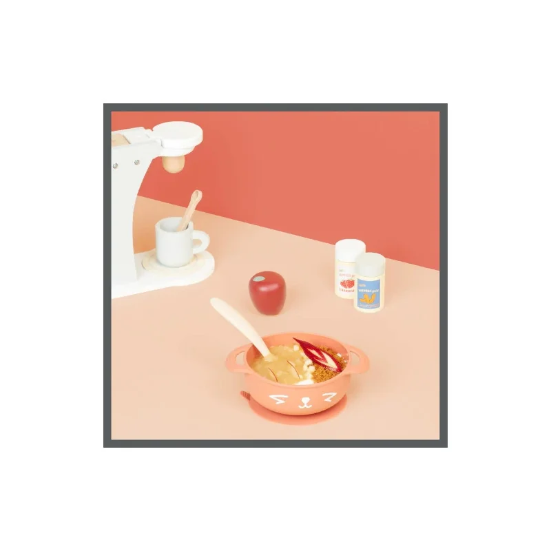 Coffret repas bol cuillere tast isy renard terracotta babymoov | la maison du bebe