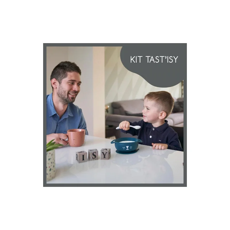 Coffret repas bol cuillere tast isy renard terracotta babymoov | la maison du bebe