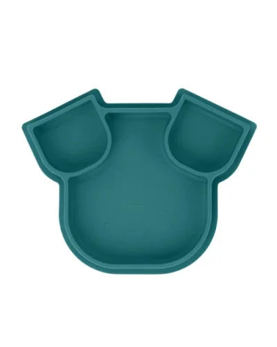 Isy Plate silicone divided baby plate Dog Babymoov