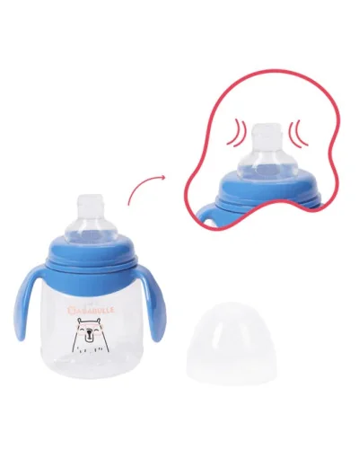 Tasse anti-fuite bec en silicone souple 180 ml Badabulle
