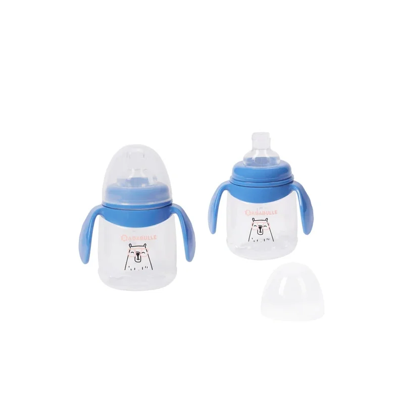 Tasse anti-fuite bec en silicone souple 180 ml, lot de 2, Badabulle