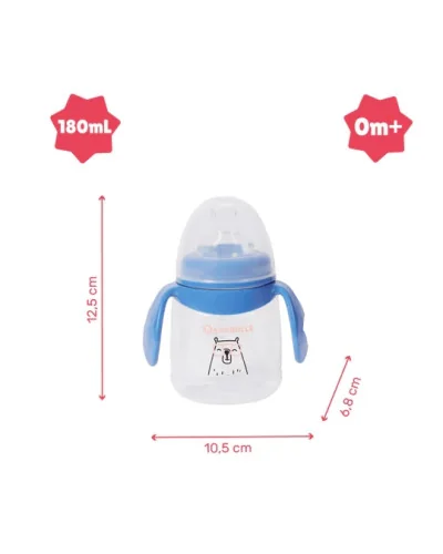 Tasse anti-fuite bec en silicone souple 180 ml, lot de 2, Badabulle