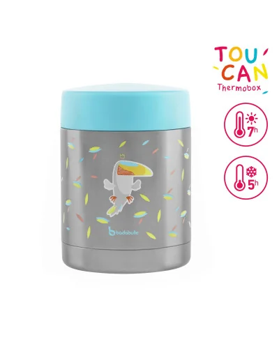 Boîte isotherme Thermobox Toucan en inox 350 ml Badabulle