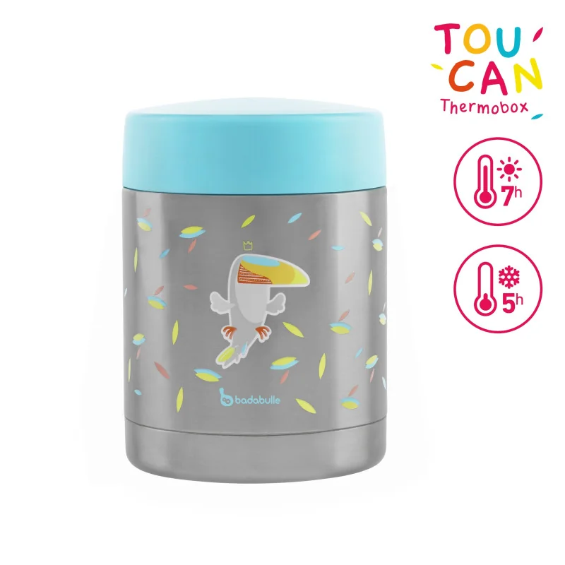 Boîte isotherme Thermobox Toucan en inox 350 ml Badabulle