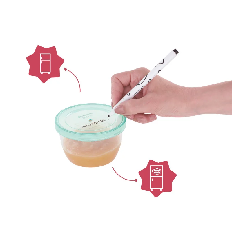 Badabowls maxi portions food storage pots 5 x 250 ml Badabulle