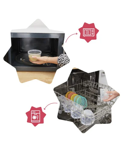 Pots de conservation Badabowls maxi portions 5 x 250 ml Badabulle