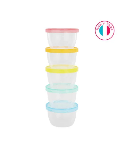 Pots de conservation Badabowls maxi portions 5 x 250 ml Badabulle
