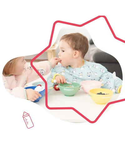 Bavoir bébé manches longues animaux, 4 mois à 3 ans, Badabulle - vue 2