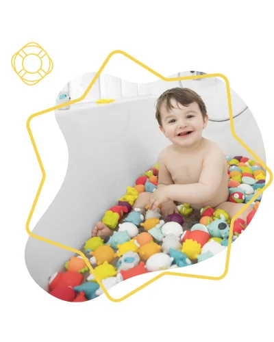 Jouets de bain Rigolos Splash Ocean x6 Badabulle