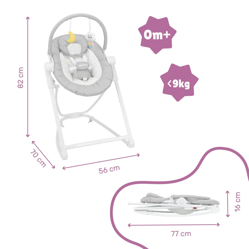 Transat relax en hauteur Compact’Up Candy Badabulle - vue 2
