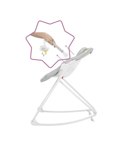 Transat relax en hauteur Compact’Up Candy Badabulle
