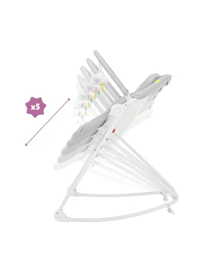Transat relax en hauteur Compact’Up Candy Badabulle