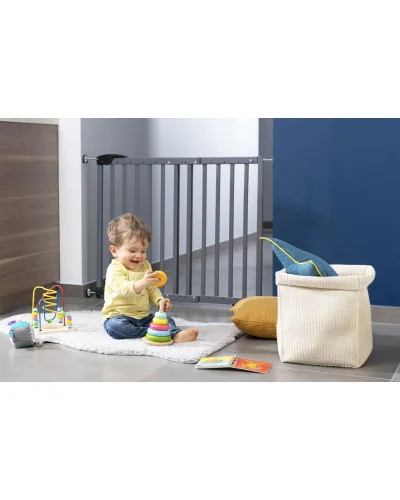 Barrière de sécurité en bois Deco Pop Gris Badabulle