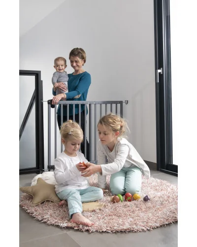 Barrière de sécurité en bois Deco Pop Gris Badabulle