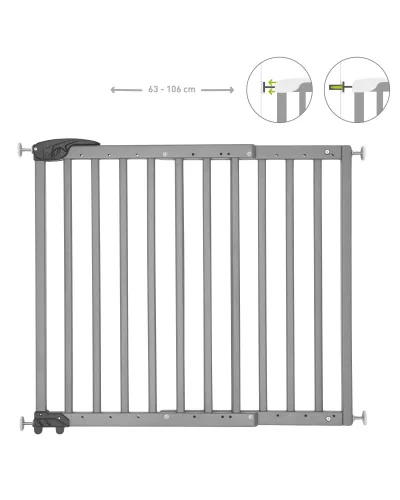 Barrière de sécurité en bois Deco Pop Gris Badabulle