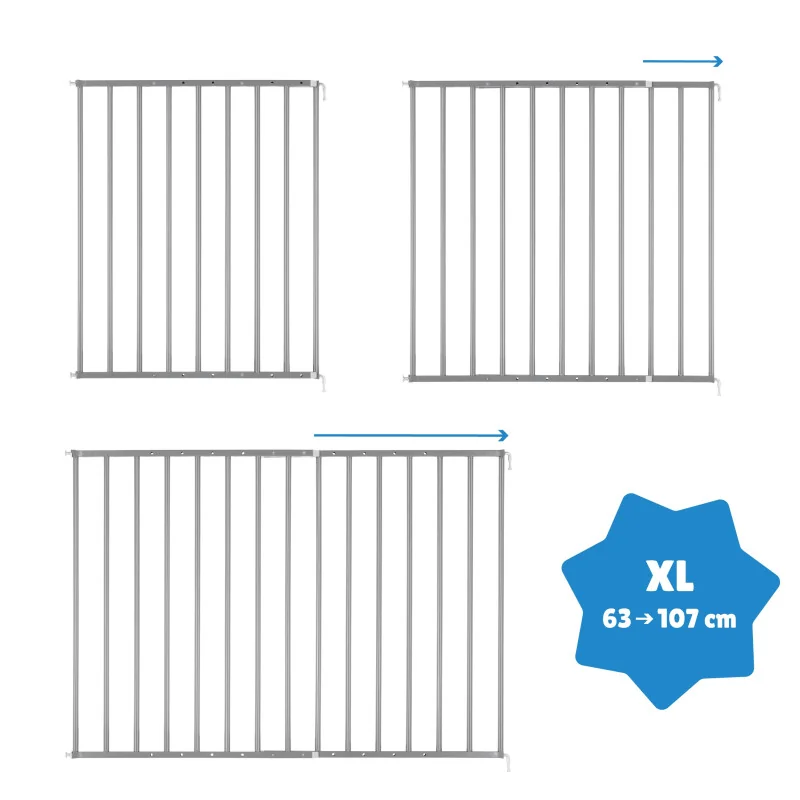 Barrière de Sécurité Safe & Protect Metal XL Badabulle | la maison du bebe