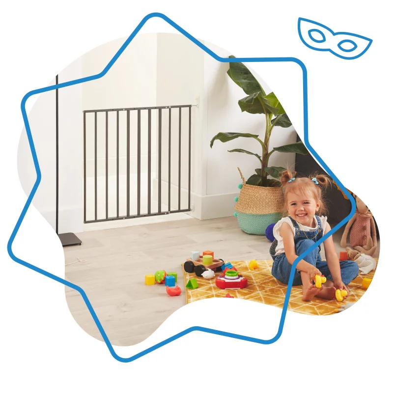 Barrière de Sécurité Safe & Protect Metal XL Badabulle | la maison du bebe