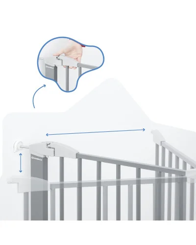 Barrière de sécurité Safe & Lock métal Badabulle