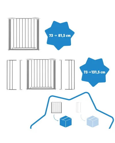 Barrière de sécurité Safe & Lock métal Badabulle