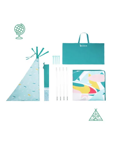 Tipi anti-UV Jungle pour enfant Badabulle