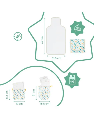 Kit à langer Pockets & Go Badabulle | la maison du bebe