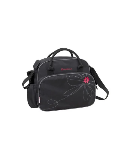 Vintage changing bag Black and Fuchsia Badabulle