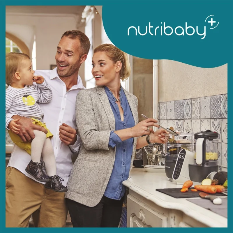 Cuiseur a vapeur Nutribaby(+) Industrial Grey Babymoov | la maison du bebe