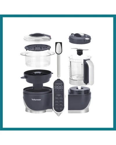 Robot cuiseur vapeur Nutribaby(+) Industrial Grey Babymoov