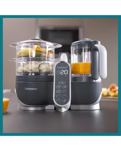 Robot cuiseur vapeur Nutribaby(+) Industrial Grey Babymoov
