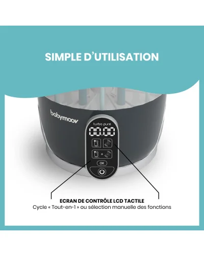 Stérilisateur et sèche-biberon Turbo Pure Babymoov
