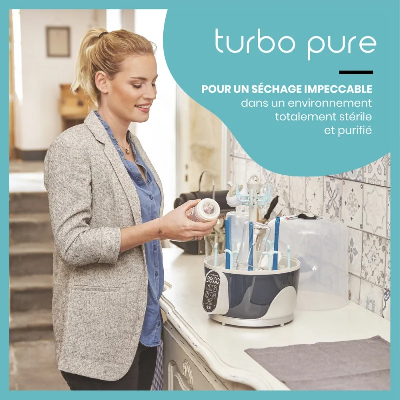 Stérilisateur et Sèche Biberon Turbo Pure BABYMOOV