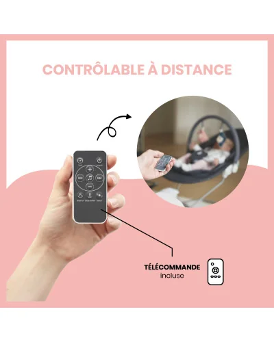 Balancelle électrique Swoon Touch avec télécommande Babymoov